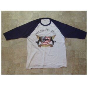 LET THE FUR FLY t-shirt Size L